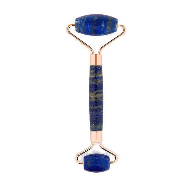 Yù Beauty Lapis Lazuli Double Face Roller (blue - gold)