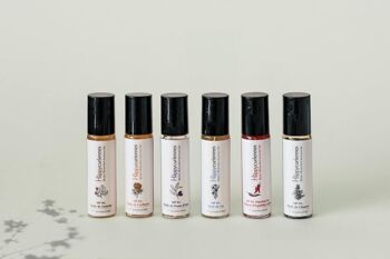 Collection of 6 premium organic care oils