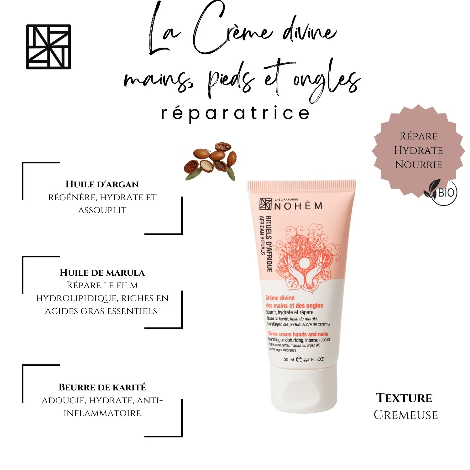 Divine hand, feet and nail cream