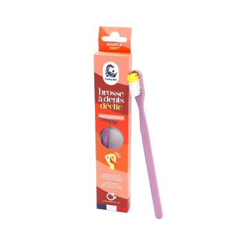 Flexible toothbrushes - Set of 10 (2 of each color)