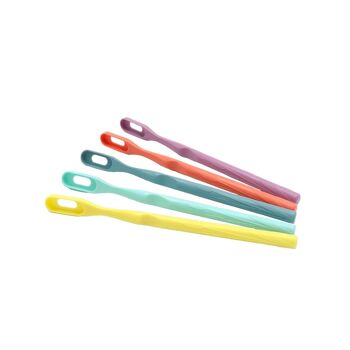 Flexible toothbrushes - Set of 10 (2 of each color)