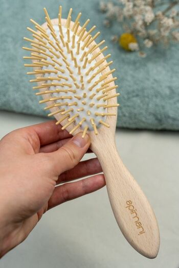 Hair Brush Pips Wood - 100% natural Apimani