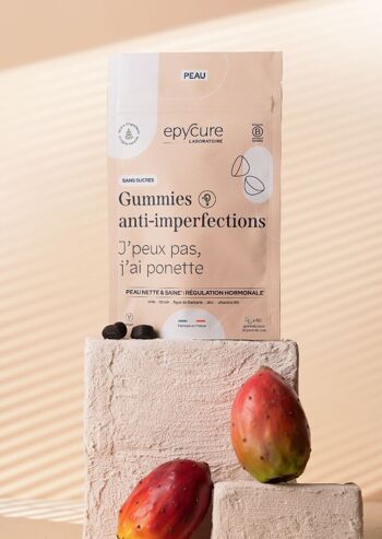 Anti-imperfection gum without sugar epycure