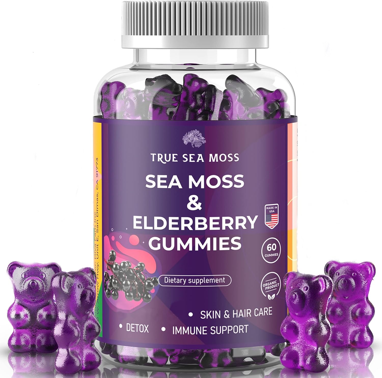 Gummies à la Mousse de Mer et au Sureau - True Sea Moss