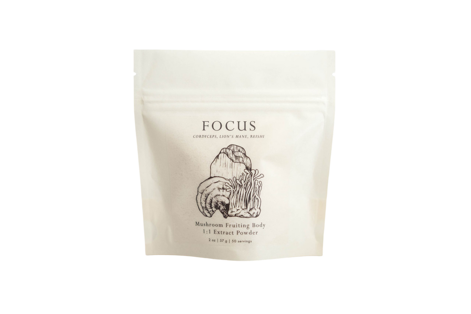 Focus mushroom powder: 2 oz (retail)