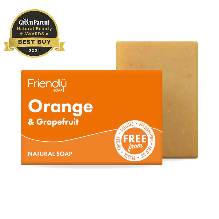 Orange and grapefruit vegan soap