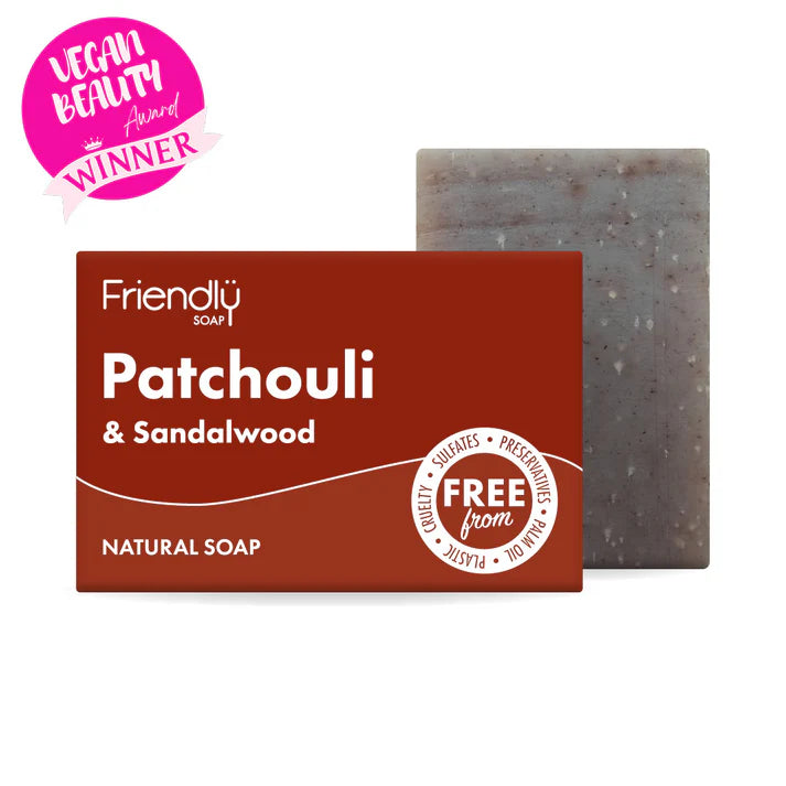 Patchouli and sandalwood vegan soap