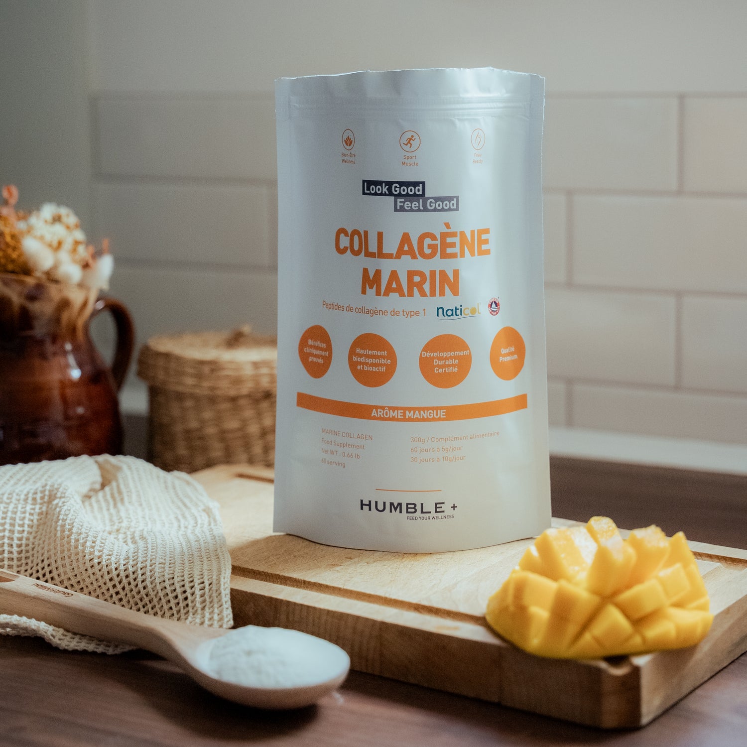 Collagène Marin Neutre en Poudre Humble+, Compléments alimentaires - Bewell - Bewell