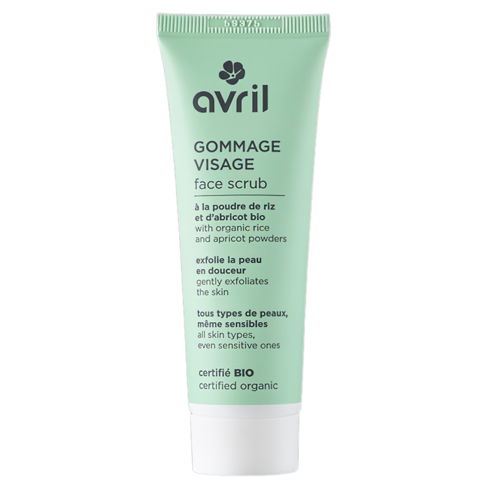 50ml face scrub - organic certified