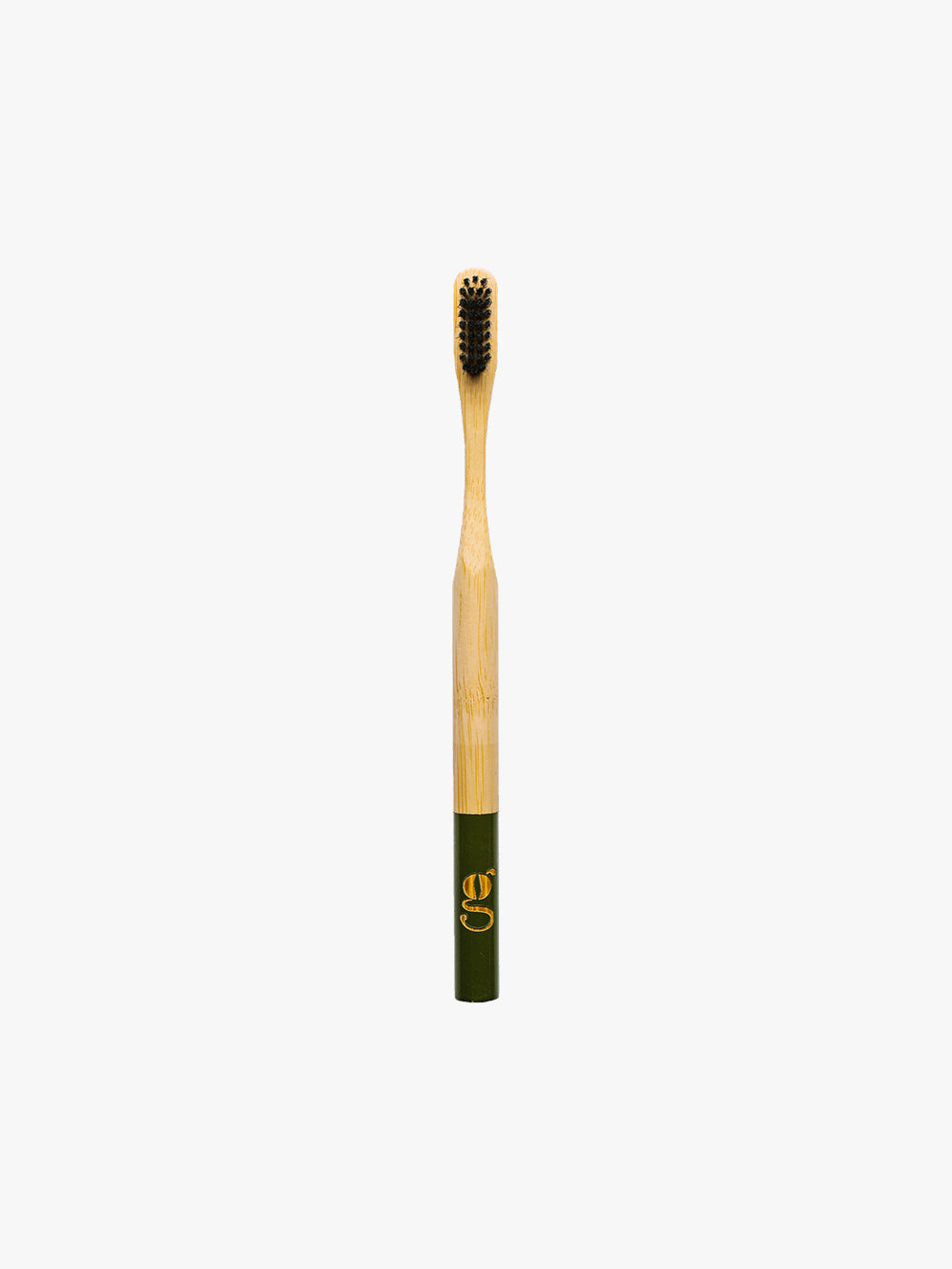 Grums toothbrush in olive bamboo