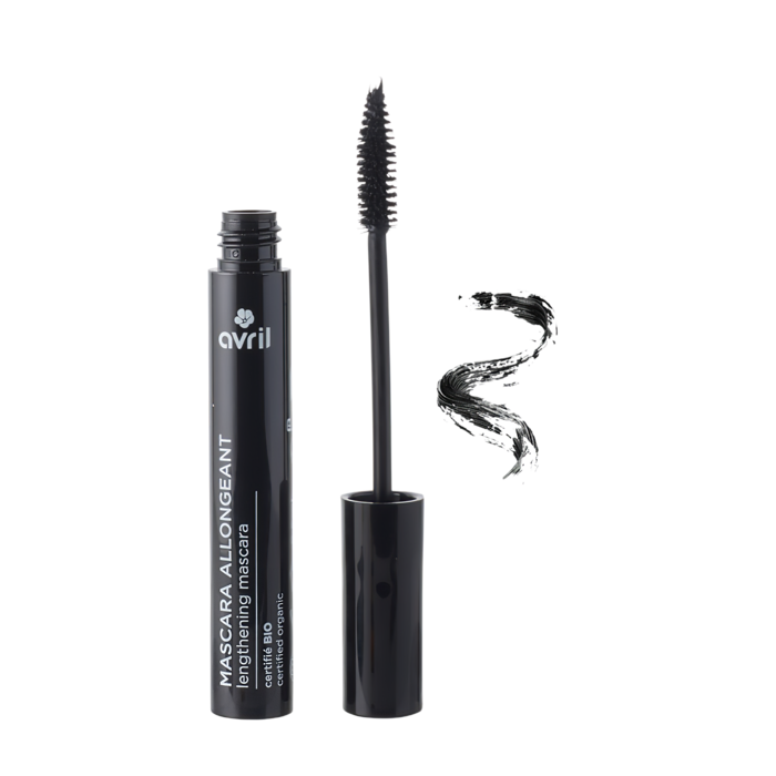 Organic certified black lengthening mascara