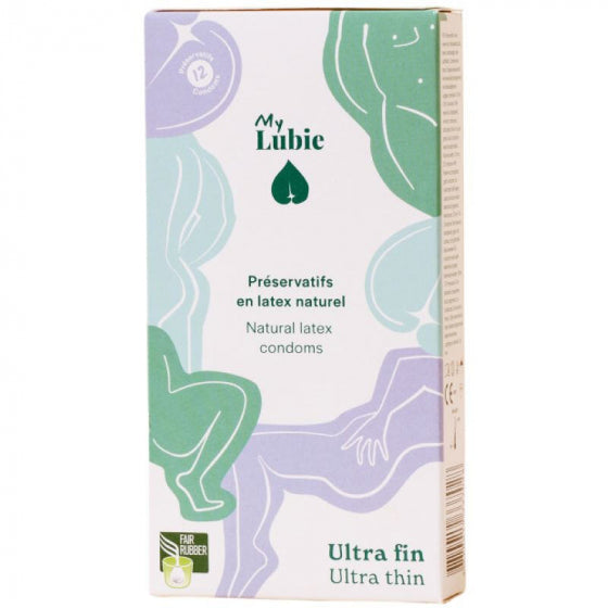 Natural and equitable latex condoms standard size - 12 units